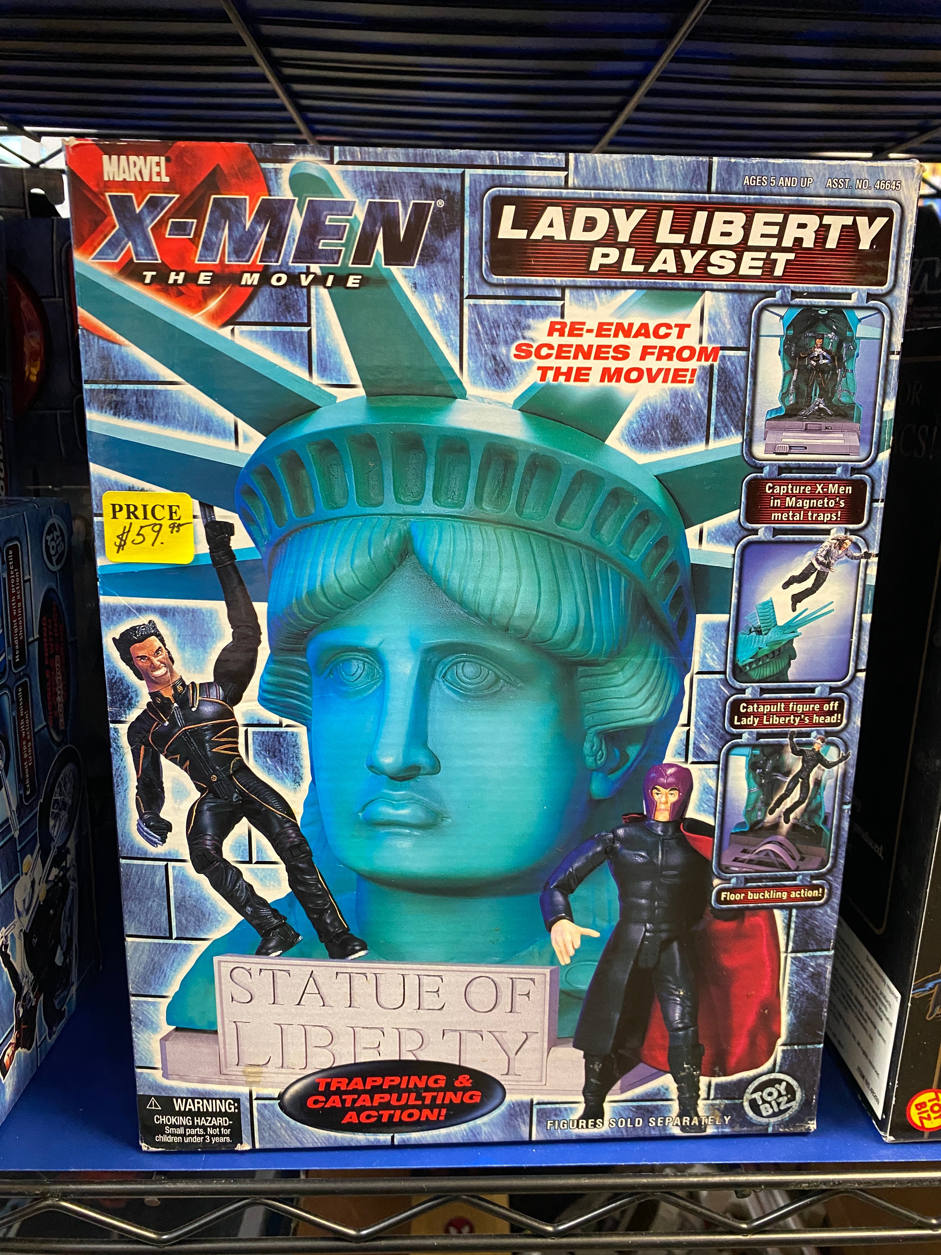 LADY LIBERTY PLAY SET Vintage X-Men the Movie Figure New in